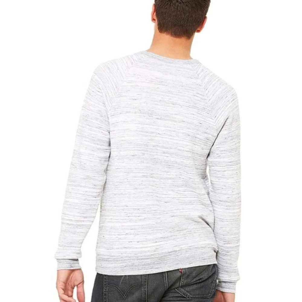 Bella Canvas Fleece‎ Light Gray Marble Long Sleeve Sweatshirt